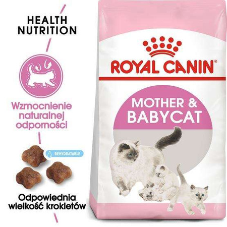 Royal Canin Mother&Babycat karma sucha dla kotek w okresie ciąży, laktacji i kociąt od 1 do 4 miesiąca 2kg