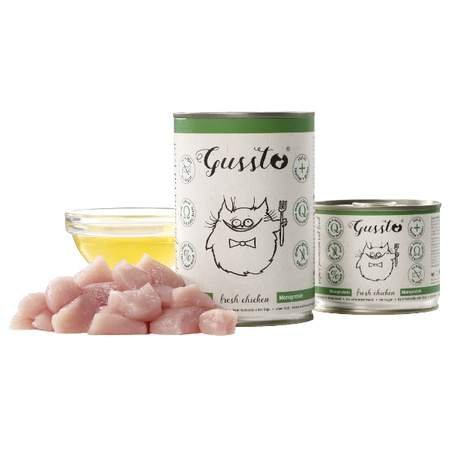 Gussto świeży kurczak dla kota 200 g