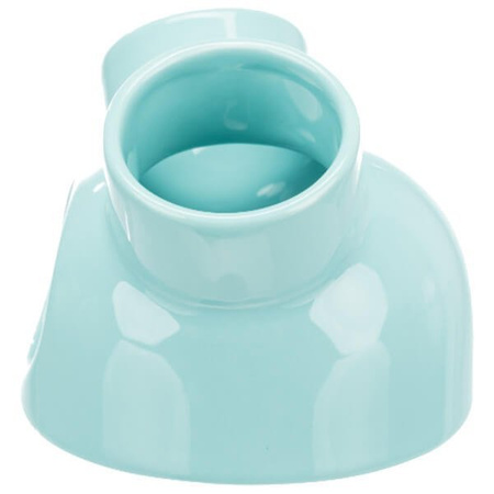 Domek dla myszy, turkus, ceramiczny,  o 12 × 10 cm, z 3 wejściami