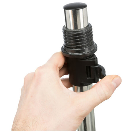 Stojak z miskami, biały, melamina/stal nierdzewna, śr. 21 cm, 2 x 1,6 l