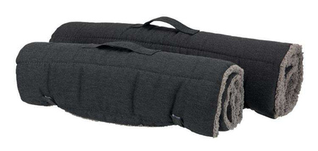 Koc Bendson, 100 × 65 cm, ciemnoszary/jasnoszary