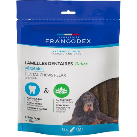 Francodex Dental & Relax przysmaki usuwające kamień i brzydki zapach M 352 g 