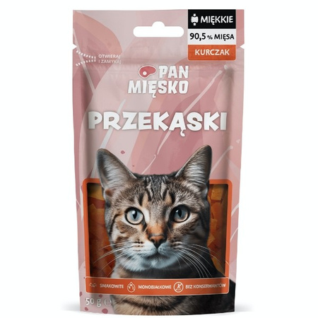Pan Mięsko przekąski z kurczaka dla kota 50 g
