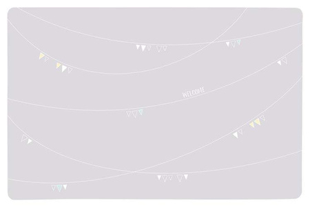 Podkładka pod miski Junior, 44 x 28cm, jasnoszara