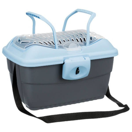 Box transportowy Midi-Capri, 40 × 22 × 30 cm, jasnoszary/zielony, do 2 kg