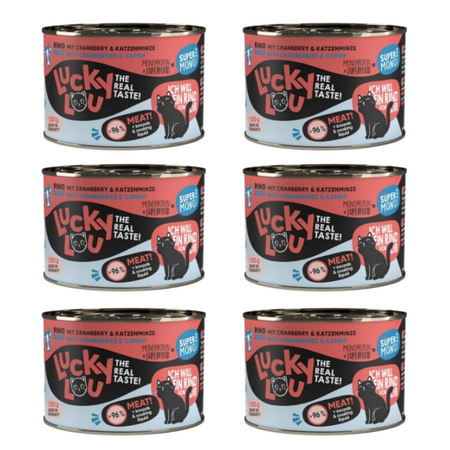 ZESTAW Lucky Lou SuperMono wołowina 6 x 200 g