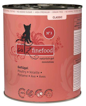 Catz Finefood Classic N.03 Drób puszka