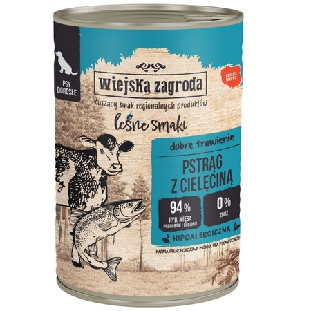 Wiejska Zagroda Leśne smaki pstrąg z cielęciną 400 g