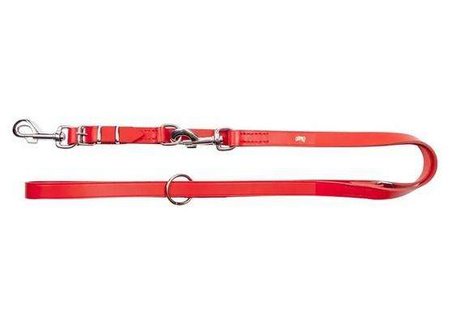 Dingo Smycz skórzana przedłużana szyta 2,0x220cm czarna