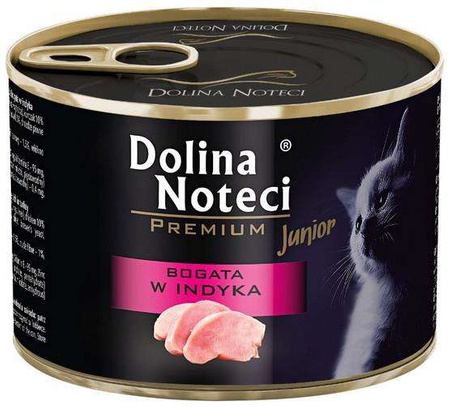 Dolina noteci premium junior bogata w indyka 185g