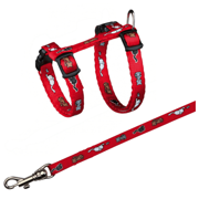 Szelki ze smyczą dla kociąt JUNIOR, 21–33 cm/8 mm, 1.20 m