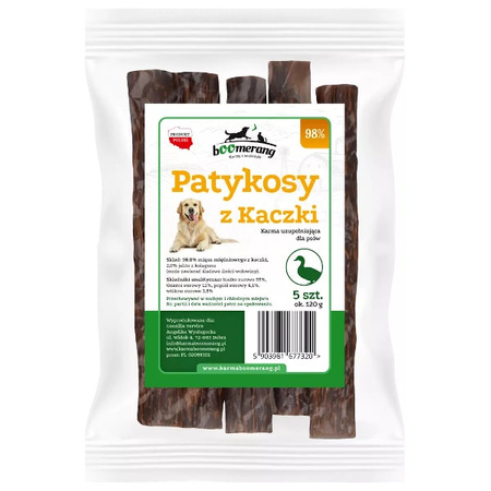 Patykosy przysmak dla psa z kaczki 5 szt.