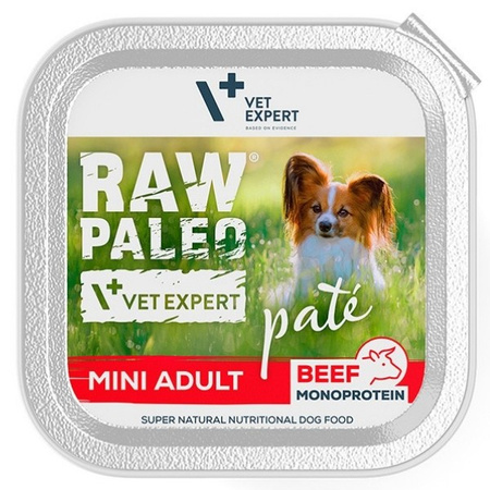 Vet Expert Raw Paleo Pate Mini Adult wołowina 150 g