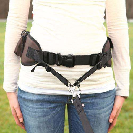 PAS NA BIODRA  21x15x20cm BEŻ-BRĄZ