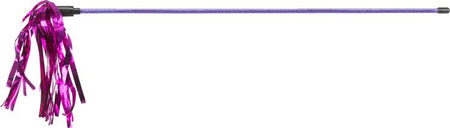 Wędka, dla kota, plastik, 48 cm, z frędzlami