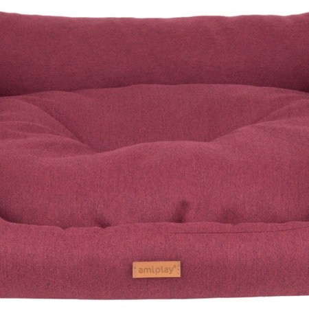 amiplay Montana sofa dla psa bordowa S