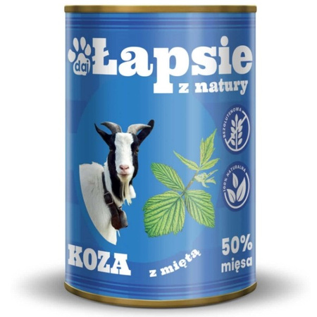 Łapsie kozina z miętą dla psa 400 g