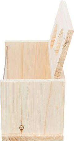 Basen do kąpieli piaskowych, dla myszy/chomików, drewno, 20 × 12 × 12 cm