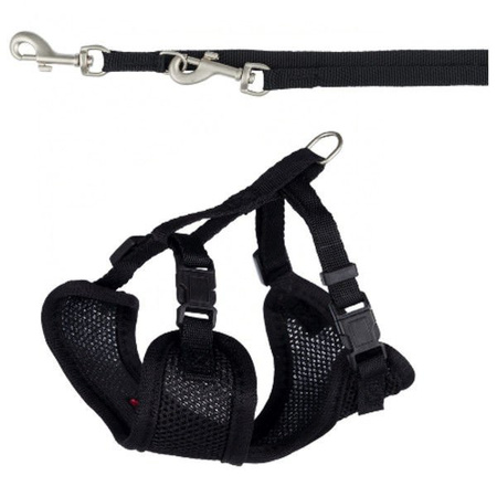 Trixie szelki dla szczeniaka miękkie 26-34 cm/10 mm, 33-47 cm/10 mm, smycz: 2 m