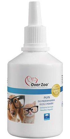 Over Zoo Płyn do przemywania oczu  powiek dla kota i psa 60ml
