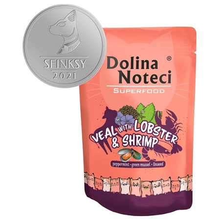 Dolina Noteci Superfood Cielęcina i jagnięcina dla kota 85 g