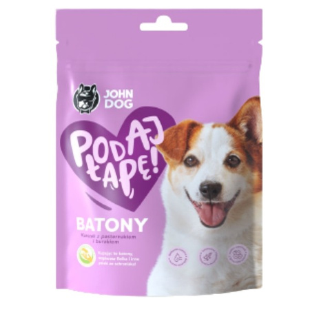 John Dog Podaj Łapę batony dla psa kurczak z pasternakiem i burakiem 140 g