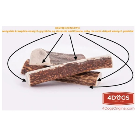 Poroże daniela gryzak dla psa XL