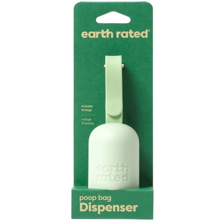 Earth Rated etui + woreczki bezzapachowe na psie odchody 1x15 szt.