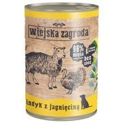 Wiejska zagroda karma indyk z jagnięciną dla psa 400 g