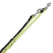 Nobby mesh preno smycz regulowana czarno-żółte