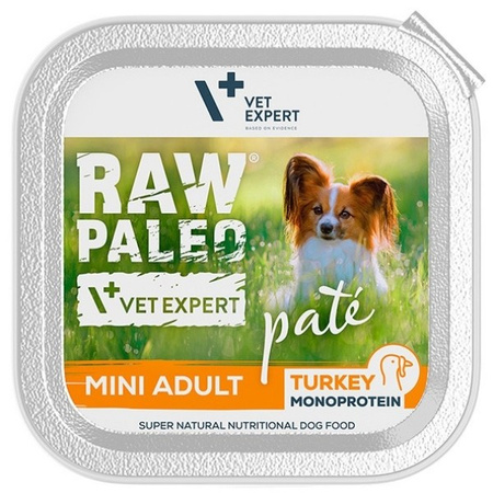 Vet Expert Raw Paleo Pate Mini Adult indyk 150 g