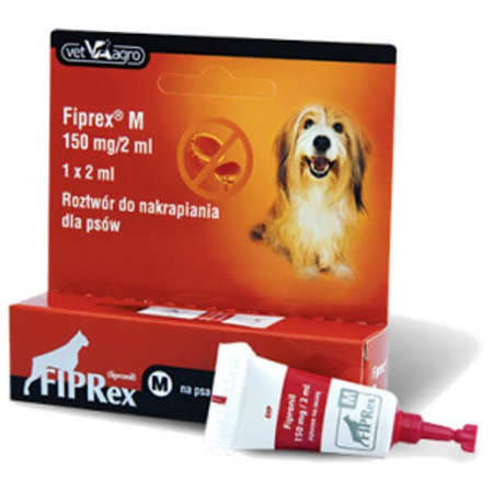 Fiprex m na pchły i kleszcze dla psa 1x2 ml