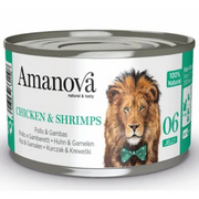 Amanova Cat Chicken & Shrimps - kurczak i krewetki w galaretce puszka 70g