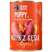 John Dog Pumpkin Line Junior indyk z gęsią i dynią 400 g