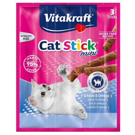 Vitakraft cat stick mini flądra dla kota 3 szt.