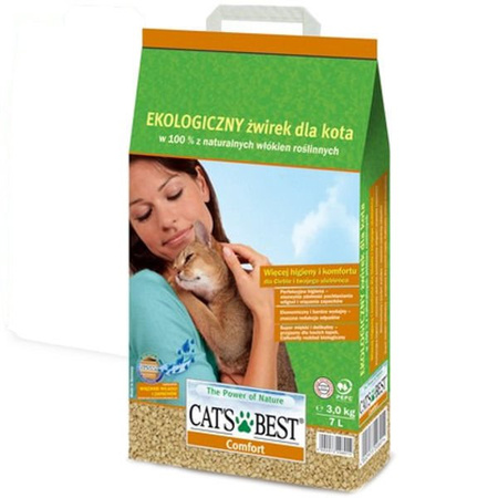 Żwirek dla zwierząt cat's best comfort 7l drewniany