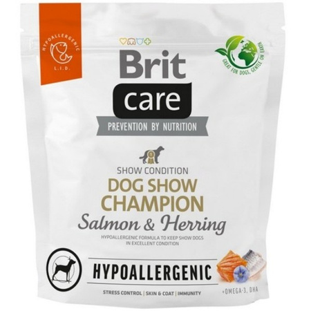 Brit Care Hypoallergenic Dog Show Champion łosoś i śledź dla psa 1 kg
