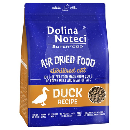 Dolina Noteci Superfood Air Dried danie z kaczki dla kota 1 kg