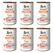 ZESTAW Brit mono protein turkey dla psa 400 g x 6 szt