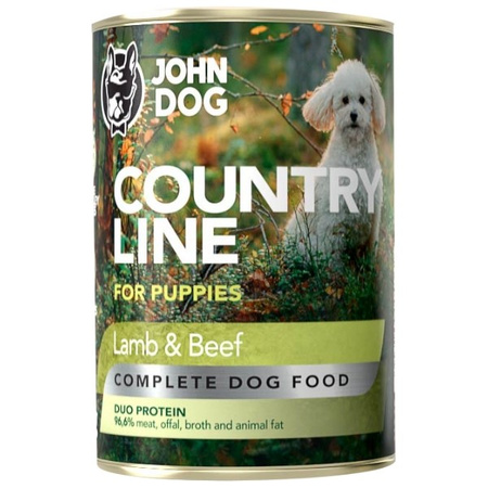 John Dog Country Line Junior jagnięcina i wołowina 400 g