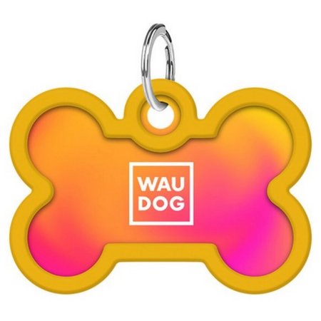 WAUDOG Smart ID metalowa zawieszka dla zwierząt kość z QR-paszportem