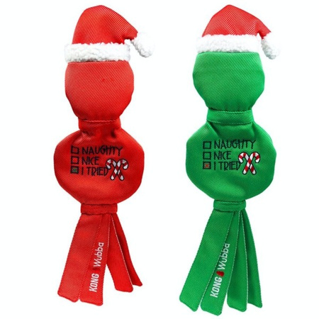 Kong Holiday Wubba Flatz Assorted zabawka dla psa L