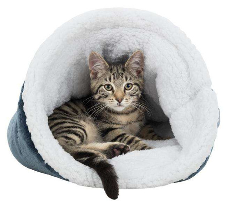 Legowisko Paul, o 40 × 60 cm, niebiesko/białe