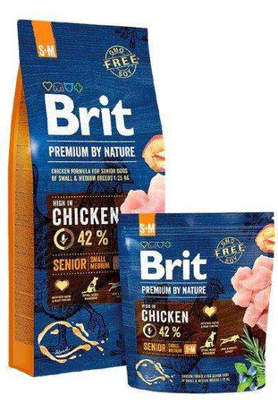 Brit premium by nature senior small + medium