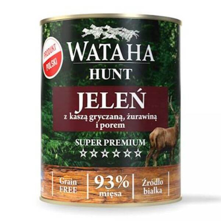 Wataha Hunt Adult jeleń dla psa 800 g