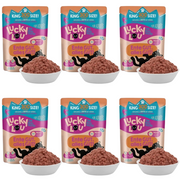 ZESTAW Lucky Lou Lifestage Adult Drób i kaczka saszetka 6 x 300 g