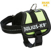 Julius-K9® Powerharness® szelki, dla psa, neonowa zieleń, Baby 1/XS: 30–40 cm/18 mm