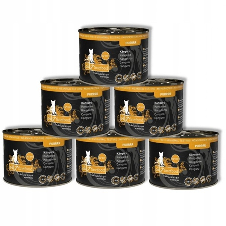 ZESTAW Catz Finefood Purrrr N. 107 kangur 200 g x 6 szt