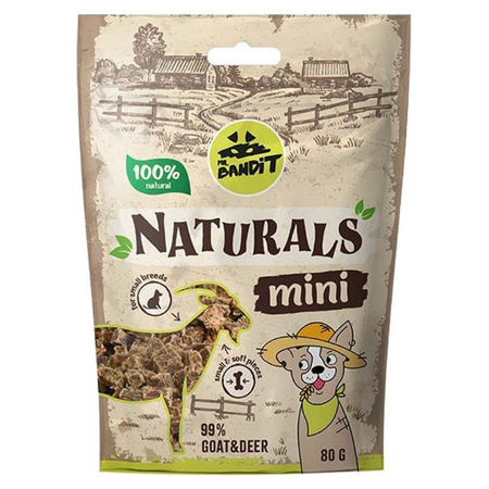 Mr.Bandit Naturals Mini koza i jeleń 80 g