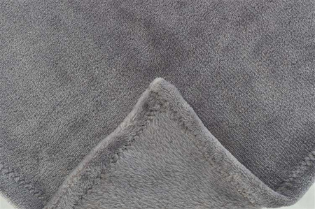 Zestaw Junior królik z kocem, plusz, 75 x 50 cm, szary/liliowy